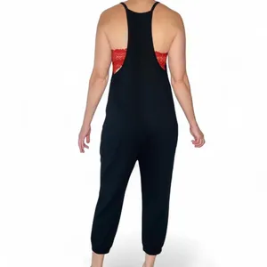 Wild Fable Black Casual Athletic Cropped Sleeveless Jumpsuit thumbnail 6