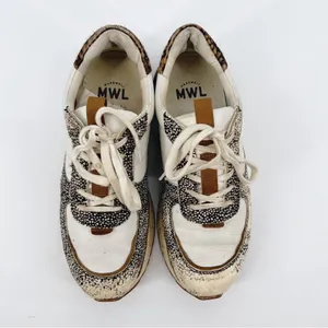 Madewell Kickoff Trainer Sneakers in Leather‎ and Spot Mix Calf Hair 9.5 thumbnail 6