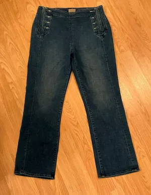 Mother Sailor Tripper High Rise Bootcut Cropped Flare Jeans 30 thumbnail 3