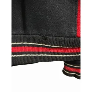Vintage 80's Trophy Varsity Jacket‎ Black/Red Women's Size Medium Black thumbnail 11