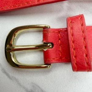 H&M Womens Red Braided Faux Leather Belt Extra Small (XS) ✨ thumbnail 10