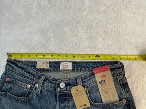 Levi's 501 Relaxed Jeans in Light Blue with Stud Accents thumbnail 6
