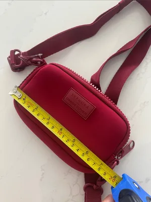 Dagne Dover x Sephora Neoprene Crossbody Bag – Burgundy / Deep Red‎ NWOT thumbnail 5