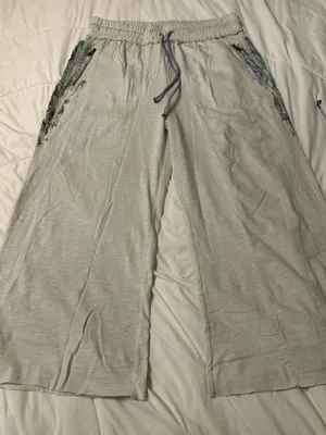 Grey State Cotton & Linen Graphic Print Crop Pants - NWT - Size 3 (US L) thumbnail 4