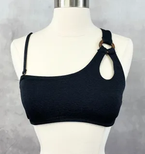 Time and Tru Bikini Top Women Small One Shoulder O-Ring Minimal Swim‎ Indie thumbnail 1
