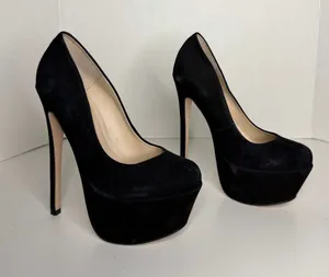 Zigi Girl Spyglass Stiletto Heels Size 6 Black thumbnail 1