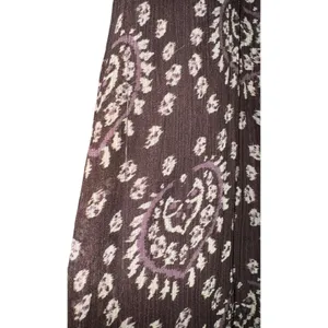 Gianni Bini Silk Boho Skirt Women's 12 Hippie Aztec Raw Hem Lightweight‎ ~Flaw thumbnail 3