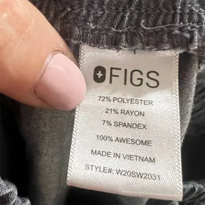 FIGS Unisex Cargo Scrub Pants XS Gray Elastic Waist Drawstring Workwear thumbnail 7