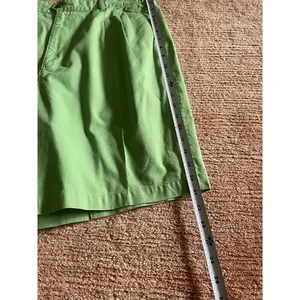 Vintage Ivy Crew Women’s High-Rise Pleated Green Shorts Bermuda Size 36 thumbnail 4