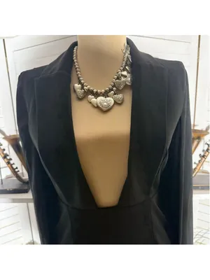 Dance & Marvel rare elegant sexy cape black mini dress deep v neck cocktail sz S thumbnail 9