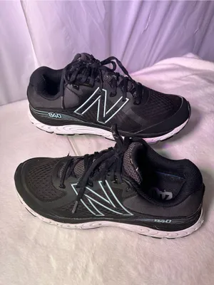 New Balance Black Sneakers with Light Blue Accents thumbnail 2