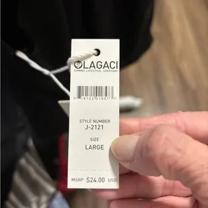 Lagaci Black Sheer Tank Top Size L thumbnail 4