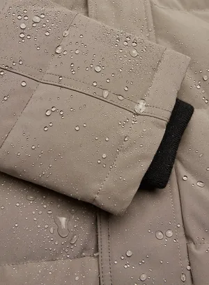 Aritzia Tna The Powder Parka Mid Length Jacket Modern Taupe Goose Down SMALL. thumbnail 9
