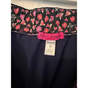 Betsey Johnson Navy Blue Scrub Pants‎ Womens Medium Cargo Jogger Elastic Waist thumbnail 6