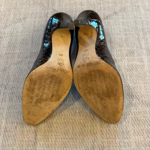 Antonio Melani Brown Croc Embossed Leather Pumps Heels Size 6 thumbnail 7