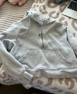 Grey Lululemon Scuba Half-Zip thumbnail 1