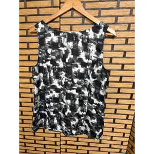 Loft Black And White‎ Tank Top Size Large thumbnail 2