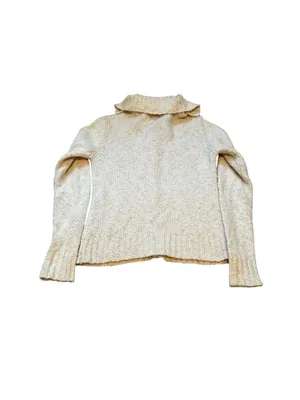 Vintage LL Bean Fishermen Cable Knit Cardigan Sweater Preppy Grunge Cabin Small thumbnail 5