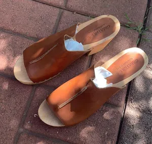 Wood bottom Gypsy clogs platform sandal NEW thumbnail 2