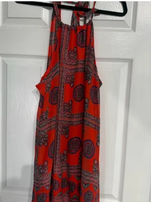 Lulus social philosophy paisley print halter dress thumbnail 4