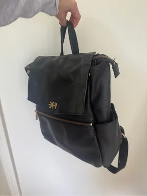 Freshly Picked diaper bag backpack leather zipper pockets baby new mom thumbnail 5