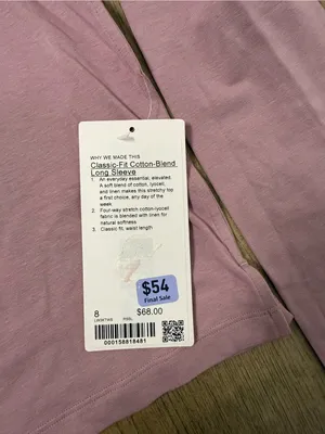 lululemon Classic-Fit Cotton-Blend Long Sleeve thumbnail 4