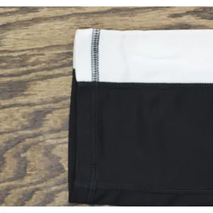 NWT Id Ideology Petite Colorblocked Cropped Capri Leggings Noir White / Black PM thumbnail 9