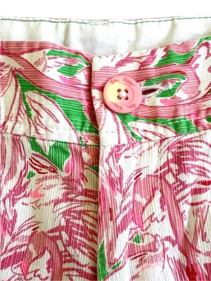 EUC Lilly Pulitzer Callahan Shorts Flamingo Pattern Size 0 thumbnail 3