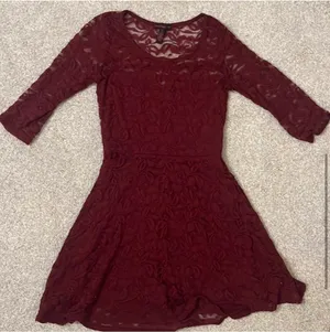 Material Girl Burgundy Lace Dress | Size Small thumbnail 1