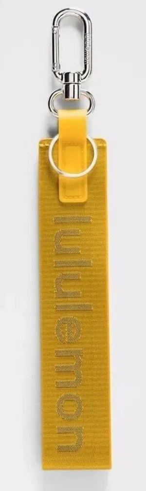 Lululemon NWT Never Lost Keychain Maize Yellow Graphite Grey thumbnail 1