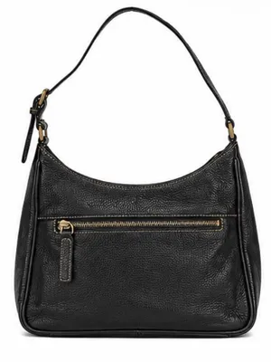 Charter Club Black Leather Multi-Pocket Shoulder Bag thumbnail 2