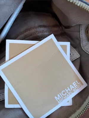 Michael Kors Cream Pebbled Leather Chain-Trim Crossbody thumbnail 5