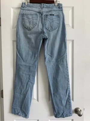 Rolla’s Classic Straight High Rise Jeans G’Day Mate Light Wash Size 28 thumbnail 3