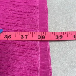 Shein Curve 2XL Hot Pink‎ Textured Knot Front Slip Mini Dress Sexy Summer Vacay thumbnail 8