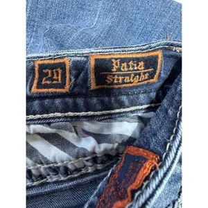 Rock Revival Women's 29 Blue Jeans Patia Straight Crop Embellished‎ thumbnail 6