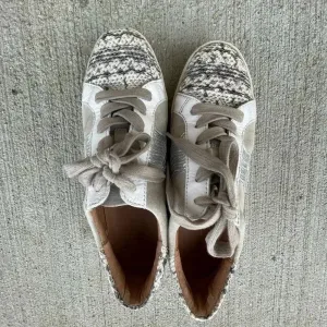 Frye Webster Wave Gray Suede with Snakeskin Print Low-cut Lace- up Sneakers 8.5M thumbnail 3