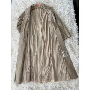 Vintage Odyssey Belted Trench Coat Womens Tan‎ Long Rain Coat Classic Outerwear thumbnail 4