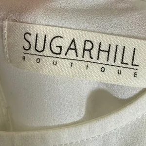 Sugarhill Boutique Navy Blue White Colorblock Shift Dress US 2 UK 8 Mod Retro thumbnail 2