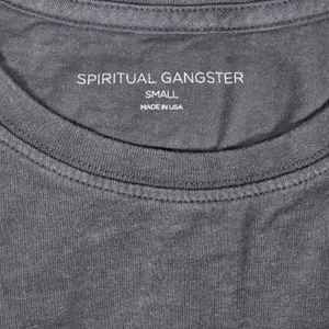 Spiritual Gangster‎ Monogram Short Sleeve T-Shirt Vintage Black S NWT thumbnail 6
