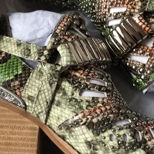 Jeffrey Campbell Calhoun Snakeskin Booties NEW thumbnail 6