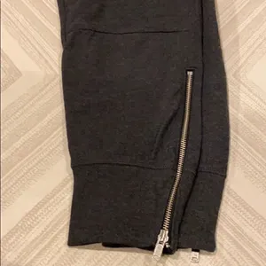 Gap Dark Grey Bottom Zipper Drawstring Joggers thumbnail 2