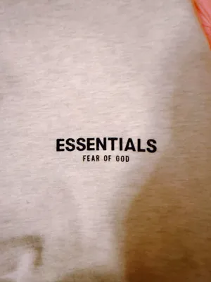 Essentials Grey Fear of God Hoodie thumbnail 4
