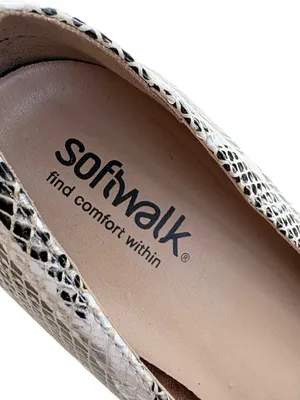 EUC Softwalk Leather Viana Comfort Shoes Snakeskin Size 10 thumbnail 3