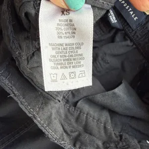 Aeropostale sz XS Convertible Cargo Pants Black ‎ Goth Grunge Utility Techwear thumbnail 5