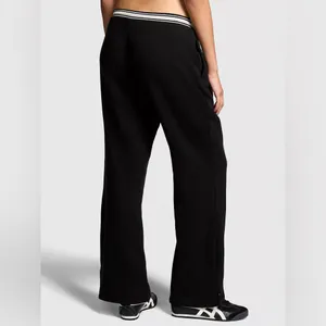 PINK - Victoria's Secret New IVY FLEECE SPLIT-HEM FLARE‎ SWEATPANTS thumbnail 2