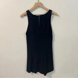 Free People‎ Black Strappy V-Neck Sleeveless Fit & Flare Dress Size S thumbnail 5