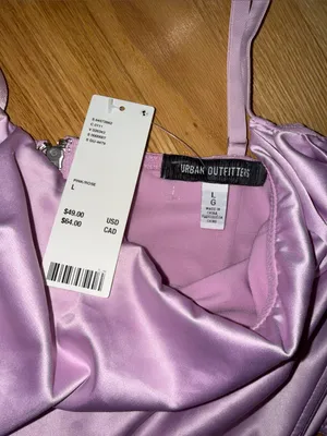 Urban outfitters Lexi satin cowl corset crop top NWT size large thumbnail 3