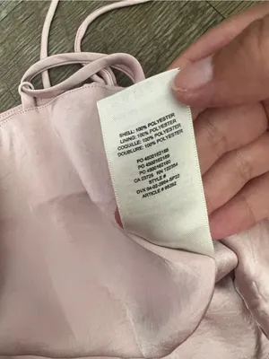 Aritzia Wilfred Blush Pink Satin Ruched Cami Top thumbnail 11