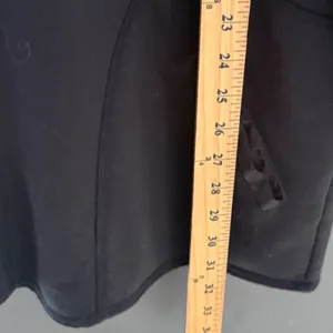 Saks Fifth Avenue Vintage Y2k Black Cotton Zip Up Longline Hoodie Jacket 1X thumbnail 8