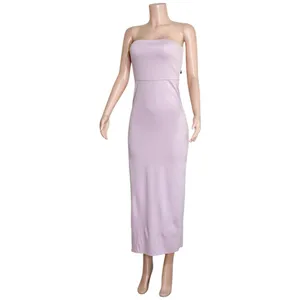 NBD Dream High Slit Strapless Gown, Lilac, Medium thumbnail 6